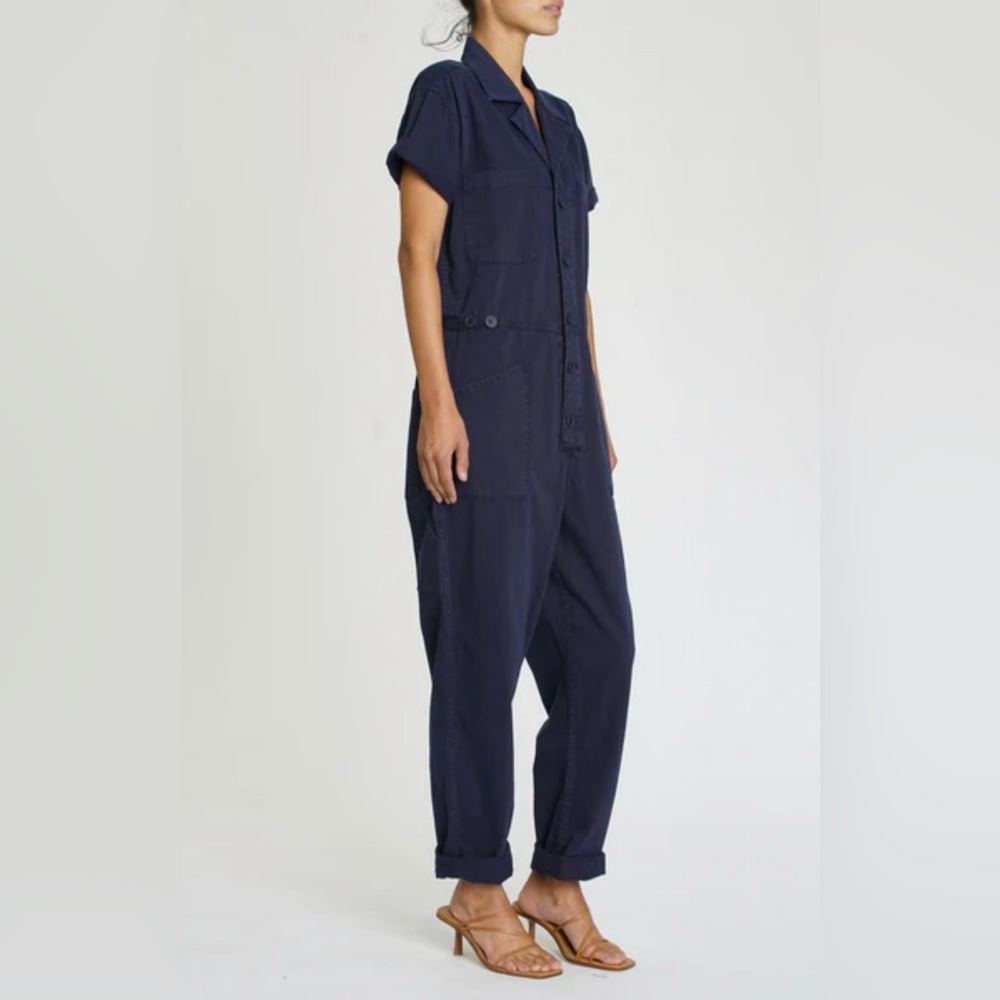 pistola navy short-sleeve utility romper - Picture 3 of 6